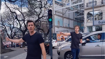 García Moritán grabó un video en repudio al acampe en la Av. 9 de Julio: Basta de ceder ante las mafias