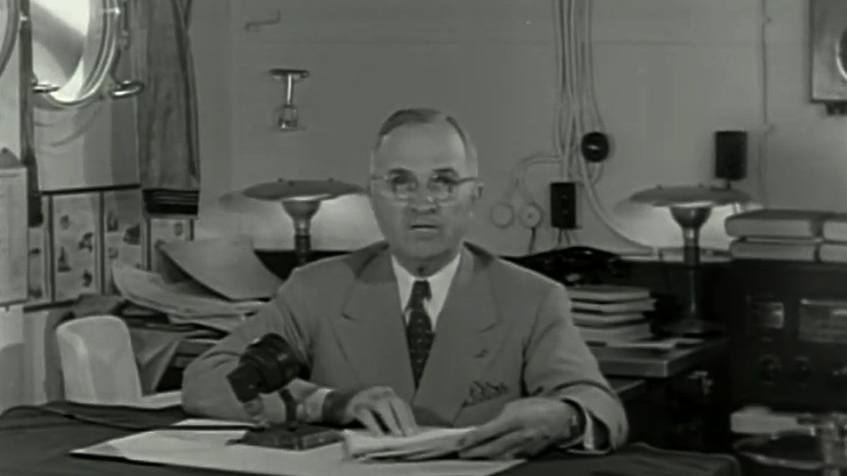 Harry Truman, el presidente de los Estados Unidos advirtió sobre un armamento que el mundo no conocía hasta entonces. Se refería a la bomba atómica (Foto: archivo)