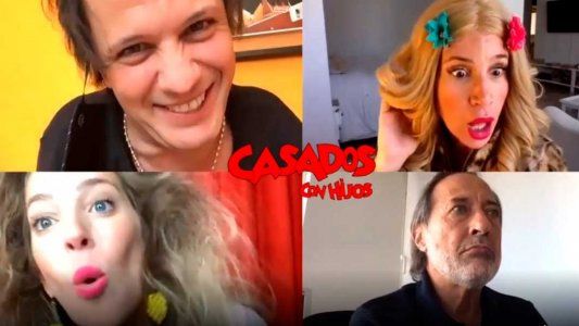 La desopilante videollamada de Pepe, Moni, Paola y Coqui de Casados con hijos