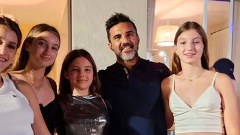 El divertido festejo de cumpleaños de Fabián Cubero con Mica Viciconte y sus hijas