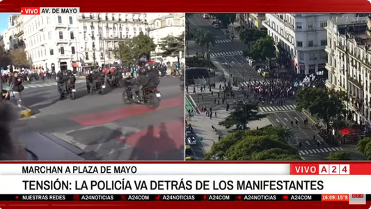 El día después del fallo de la Corte contra CFK: tensión en la marcha que va hacia Plaza Mayo