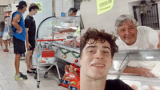 Franco Colapinto sorprendió con su visita en un supermercado