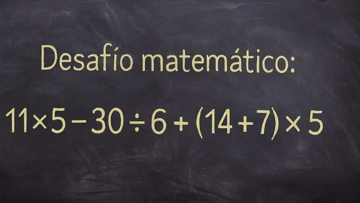 Imagen de pizarra para Desafío Matemático: esta cuenta con paréntesis puede sorprenderte al resolver