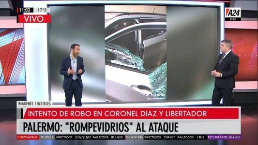 Pensé que me mataban, dijo la víctima de los rompevidrios en Palermo