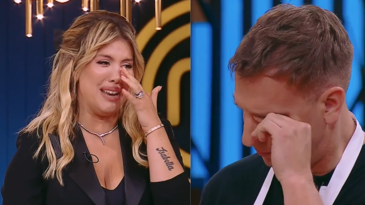 El llanto de Wanda Nara por la eliminación de Maxi López de MasterChef y el pedido que hizo: Ojalá...