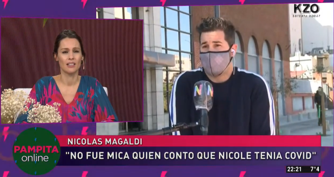 Pampita enfrentó a Nicolás Magaldi por la primicia del COVID positivo de Nicole
