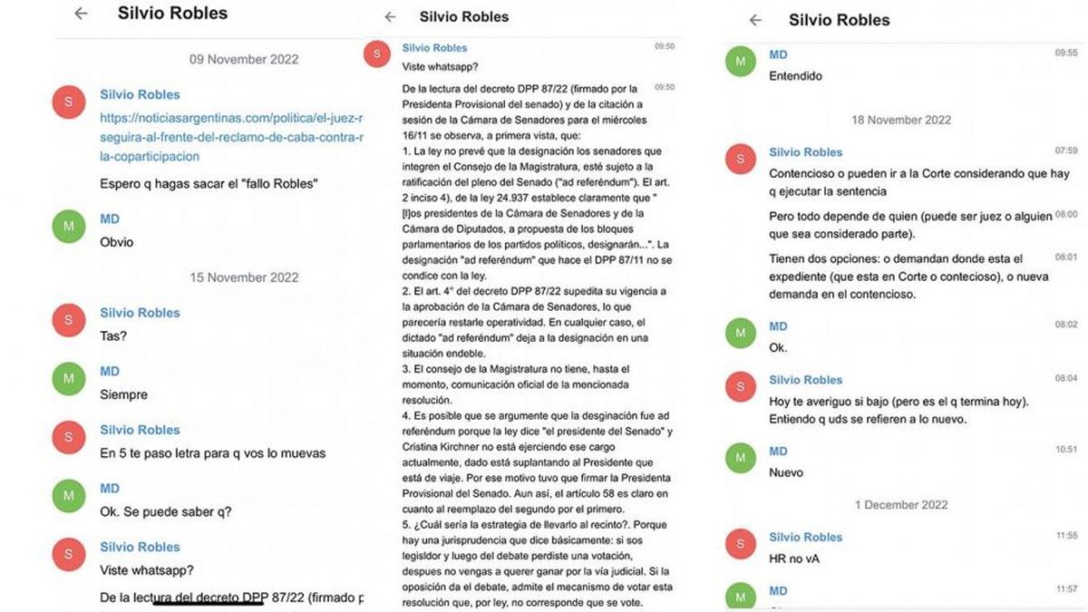 En el Gobierno califican de escandalosos y promiscuos los chats filtrados del PRO.