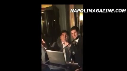 El video del compromiso de Rocío Oliva y Diego Maradona