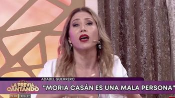 La advertencia de Adabel Guerrero a Moria Casán: No vuelvas a hablar de mi familia porque te arranco la lengua