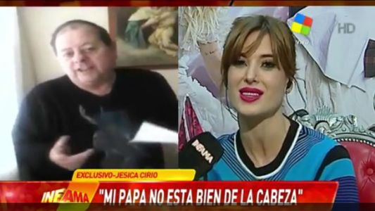Jésica Cirio confirmó que lleva a su padre al terreno legal