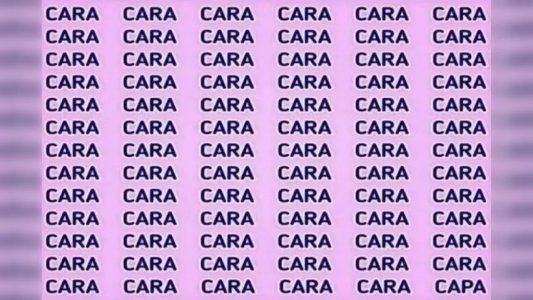RETO VISUAL para expertos: detectá la palabra CAPA entre todas las CARA