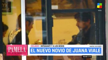 Juana Viale, a los besos con su novio misterioso