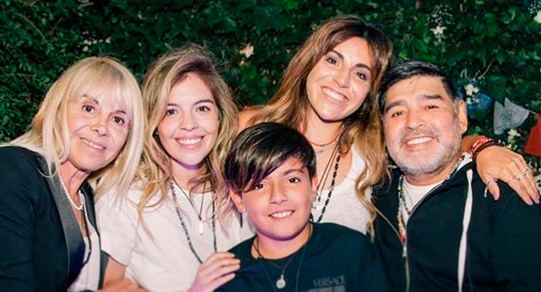 El reencuentro de Diego Maradona y Claudia Villafañe para sorprender a Gianinna