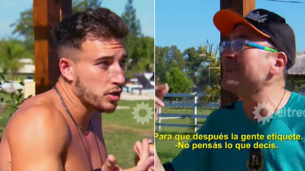 Fuerte cruce entre Leo García y Martín Salwe en El hotel de los famosos