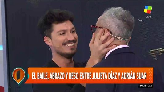 Guido Záffora sorprendió a Jorge Rial y le dio un beso en la boca