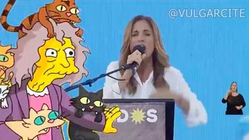 Victoria Tolosa Paz se viralizó por una comparación con Los Simpsons.