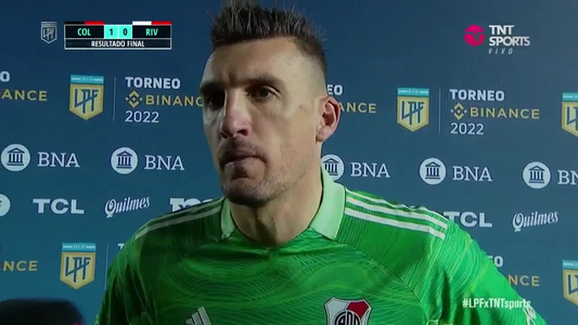 Durísima frase de Franco Armani tras la derrota de River contra Colón