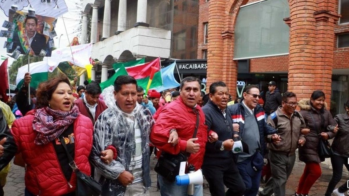 Protestas en Bolivia por la crisis de su economía. (Foto: gentileza RCC).