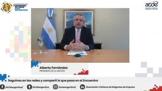 Alberto ante empresarios cristianos: No hay opción al capitalismo