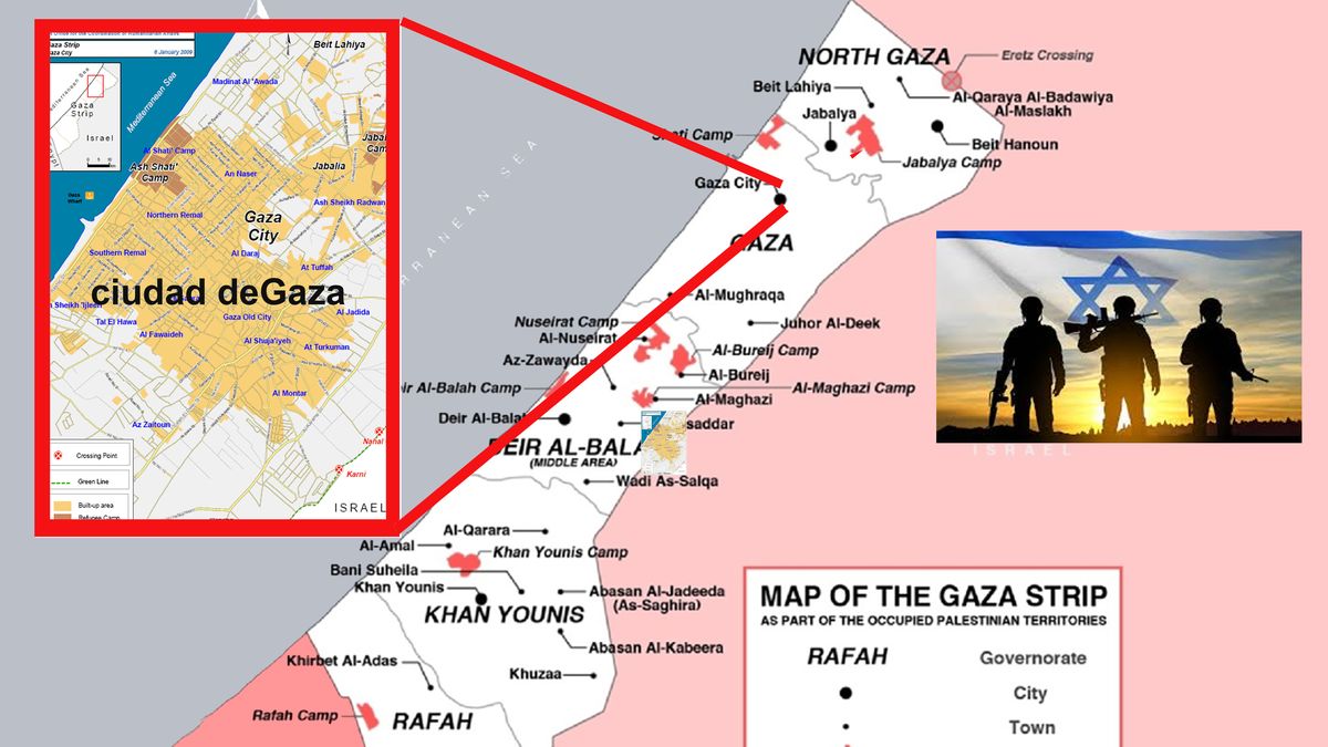 Gaza capital, la ciudad bajo fuego de Israel en una ofensiva 