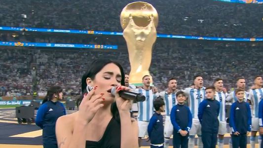 Lali Espósito interpretó el Himno Nacional en la final del Mundial Qatar 2022