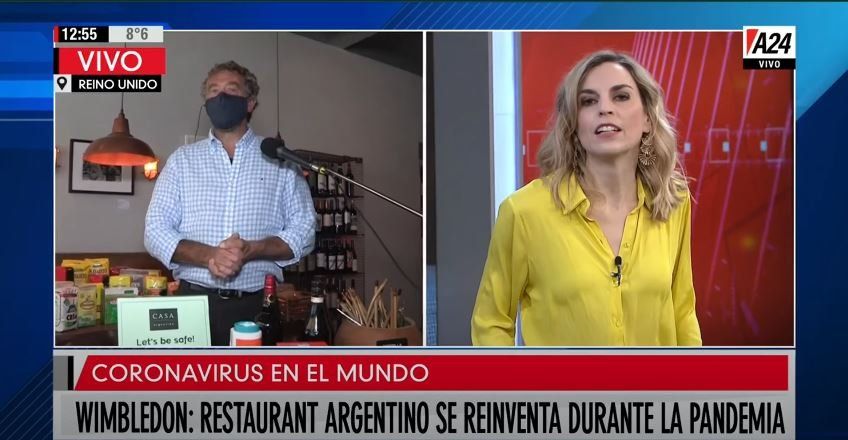 A24 desde Londres: una parrilla argentina vende productos criollos
