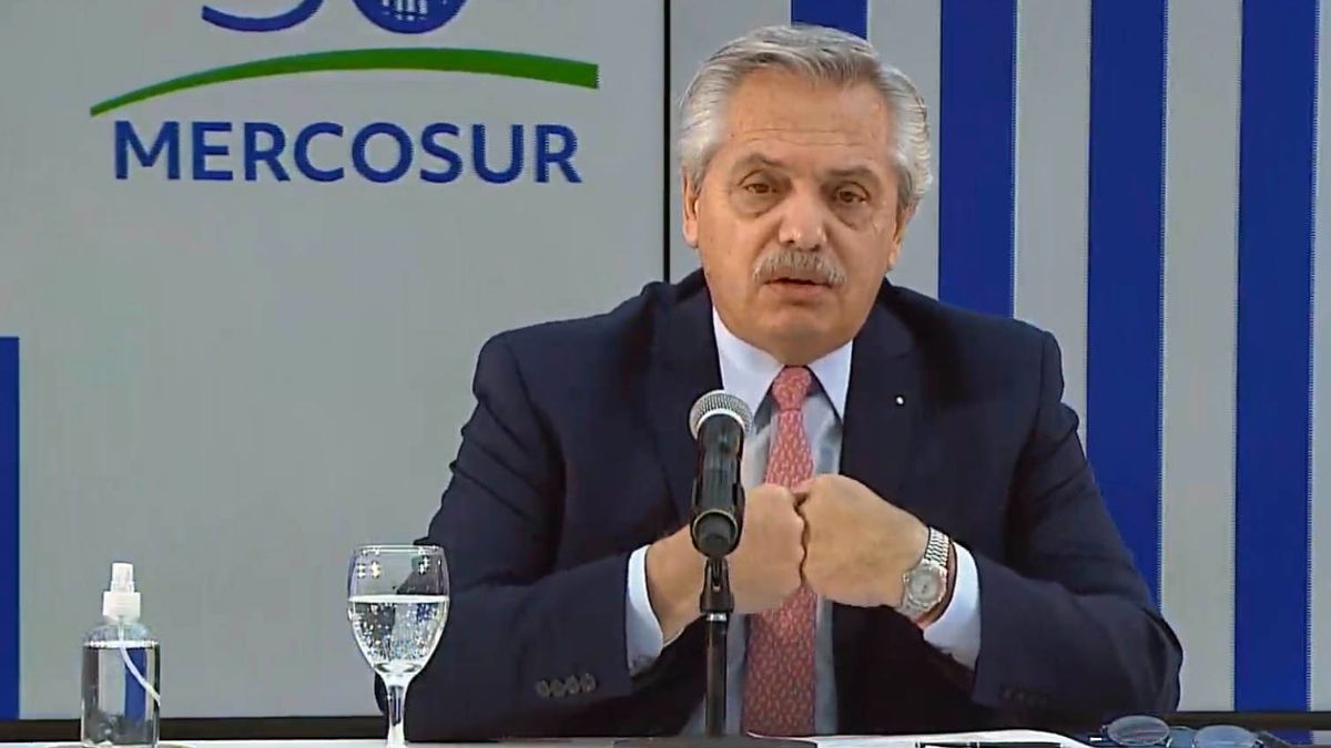 Alberto Fernández encabezóla Cumbre de Jefes de Estado del Mercosur. Foto: Télam.