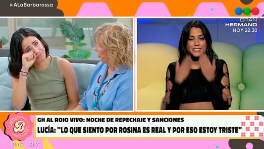 Lucía rompió el llanto tras confesar por primera vez su amor por Rosina de Gran Hermano