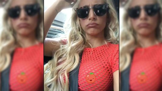 Sol Pérez tuvo que taparse el pezón con una manzanita para no ser sancionada en Instagram