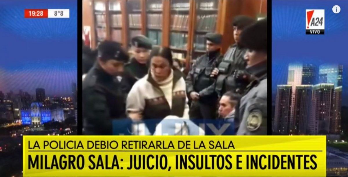 Polémica en Jujuy: Milagro Sala increpó a los jueces y la sacaron del recinto