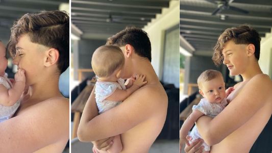 Las tiernas fotos de Bautista Vicuña y Ana: la reacción de Benjamín Vicuña