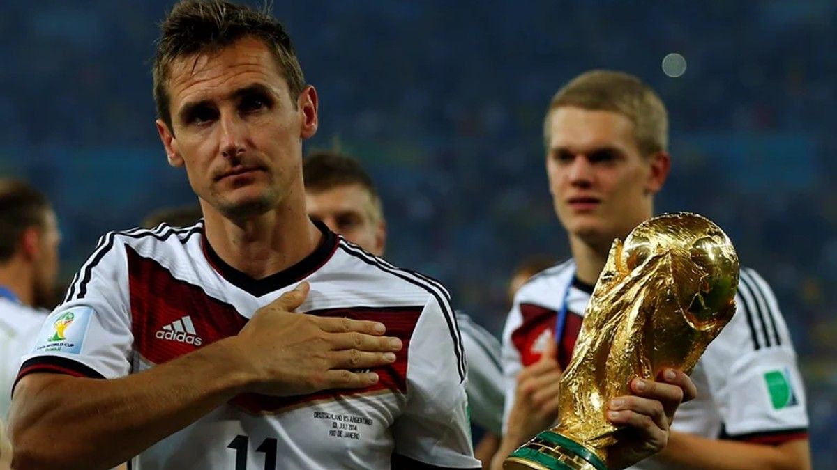 Miroslav Klose es el máximo artillero en la historia de la Copa del Mundo. 