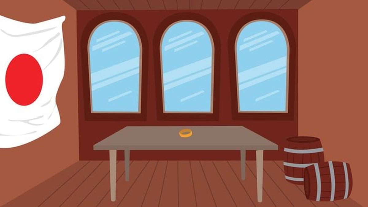 En un barco japonés
