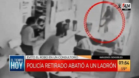 Lomas de Zamora: policía abatió a un ladrón en una clínica