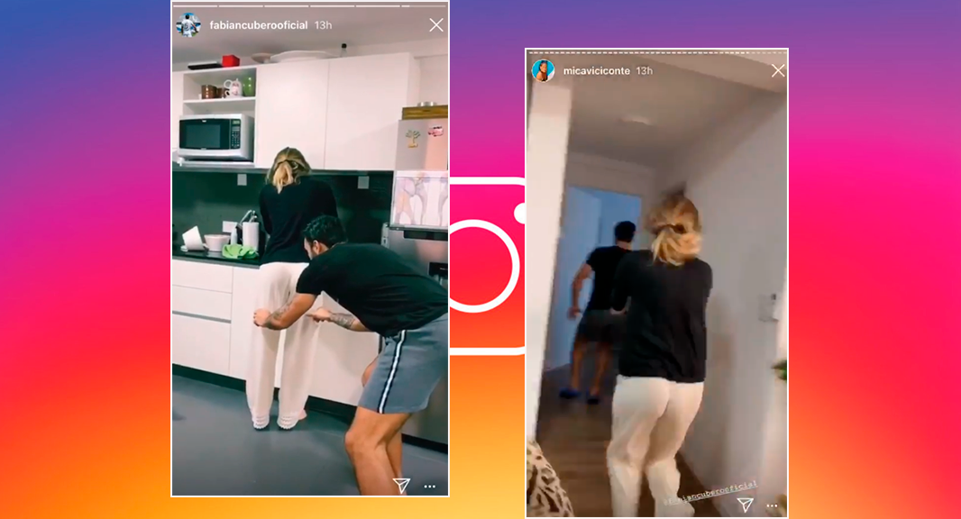 Fabián Cubero le bajó el pantalón a Mica Viciconte y ella se vengó de su pareja