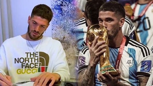 Rodrigo De Paul se sumó a Tik Tok y compartió un video con una carta que hace llorar a todos