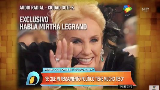 Mirtha recargada: Le pegó a Tinelli, se cruzó con Scioli y dijo que influyó en el triunfo de Macri