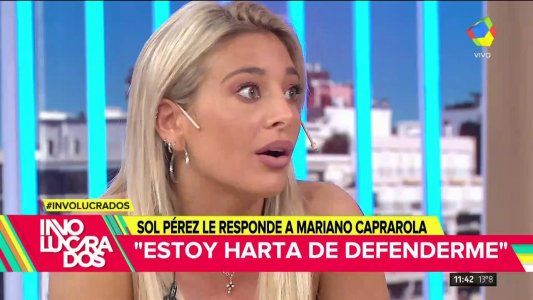 Fuerte enojo de Sol Pérez en televisión: Verme envuelta con esta situación no me gusta