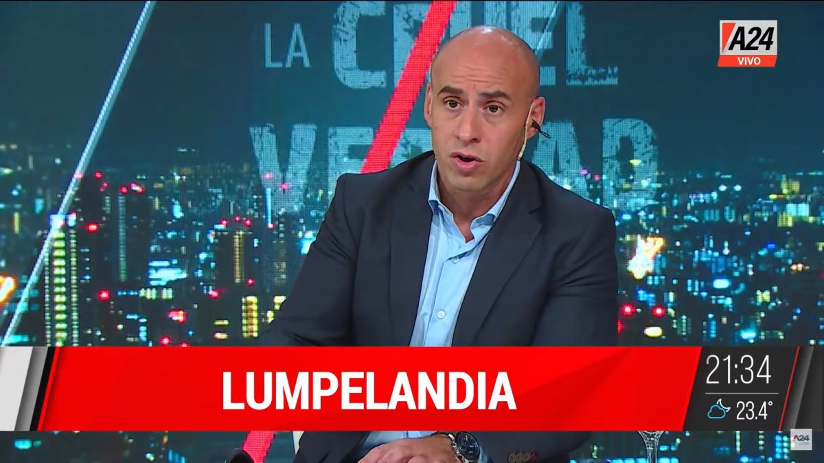 El editorial de Esteban Trebucq en La cruel verdad por A24 (Foto: Captura).