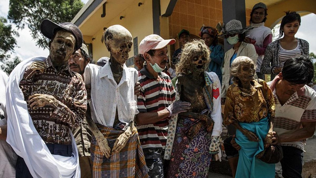 En un pueblo de Indonesia