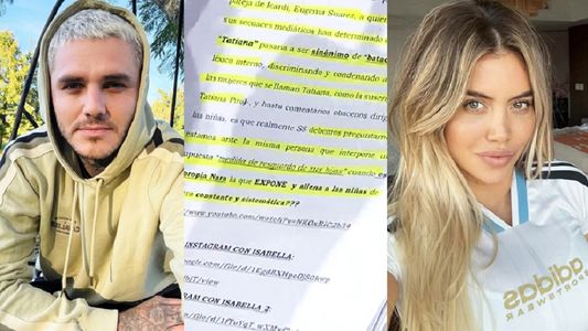 Revelan detalles del duro documento de las abogadas de Mauro Icardi contra Wanda Nara: Samaritana