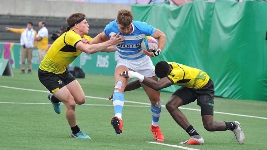 Lima 2019: en el inicio del rugby seven, los Pumas vapulearon a Jamaica y las mujeres perdieron ante Colombia