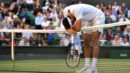 Wimbledon: Del Potro luchó hasta el final ante Nadal, pero cayó en cinco sets y se despidió en cuartos