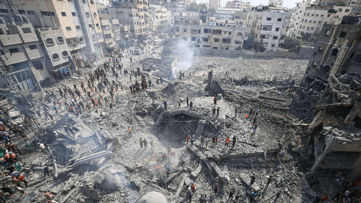 La ciudad de Gaza sufre los ataques de la represalia de Israel tras el ataque de Hamas (Foto: gentileza MEMO).