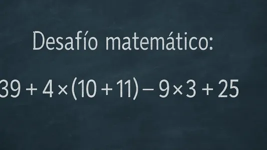 Desafío matemático: una mente brillante lo resuelve en menos de 10 segundos
