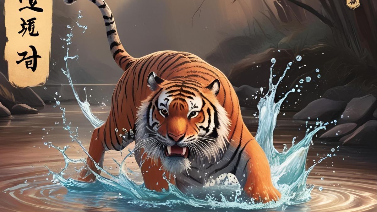 Horóscopo chino: cuáles serán los animales más beneficiados en el día del Tigre de Agua. (Foto: CANVA IA)