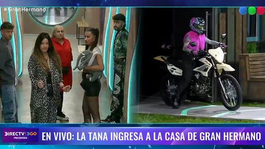 La Tana volvió con todo a la casa de Gran Hermano 2024: entró en moto y repartió sorpresas a los jugadores