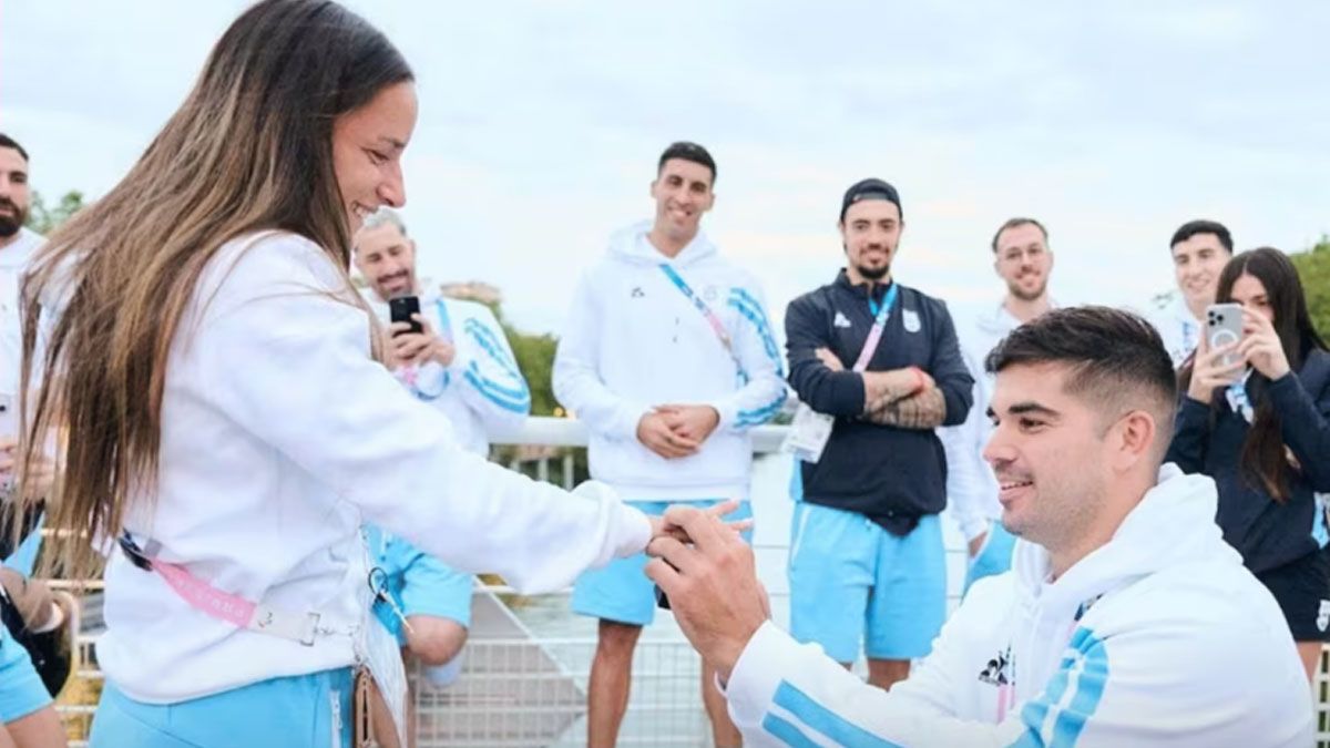 La romántica propuesta de casamiento en la delegación argentina durante los Juegos Olímpicos