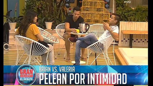 “Gran Hermano 2015” Brian a Valeria: “Cuando vos entrás a la pieza se me baja la p...”