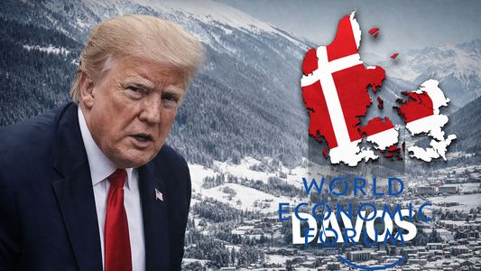 Un pedazo de hielo que se hizo un iceberg en Davos al escuchar a Donald Trump
